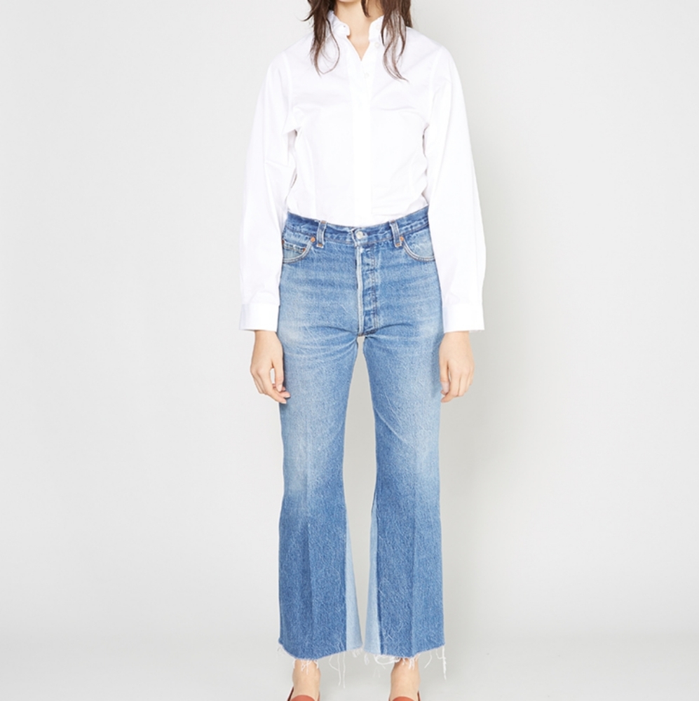 RE/DONE High Rise Flare Crop 26